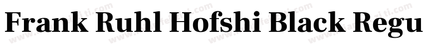 Frank Ruhl Hofshi Black Regular字体转换